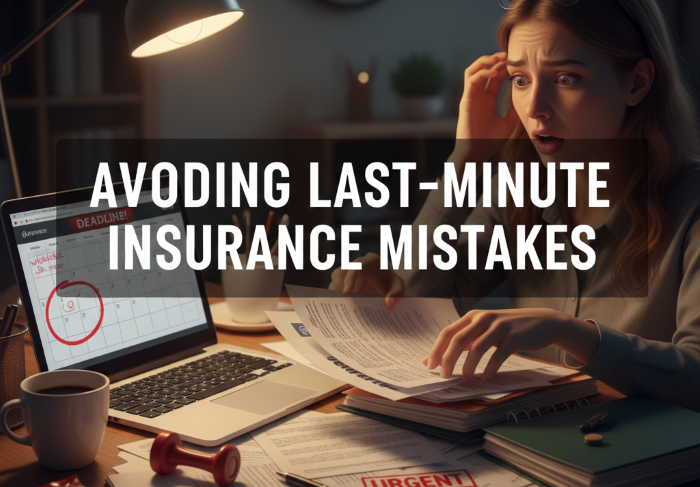 Avoiding Last-Minute Insurance Mistakes
