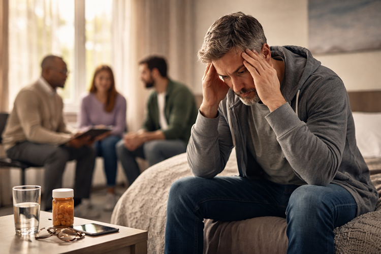 A moment of distress in therapy