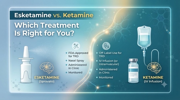 Esketamine vs. Ketamine
